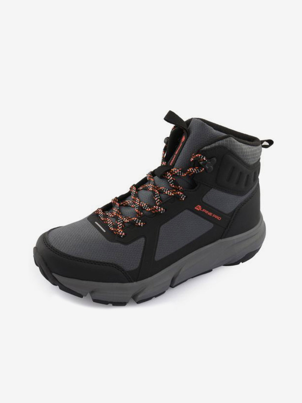 ALPINE PRO Čierno-sivé pánske outdoorové topánky ALPINE PRO MIRUB