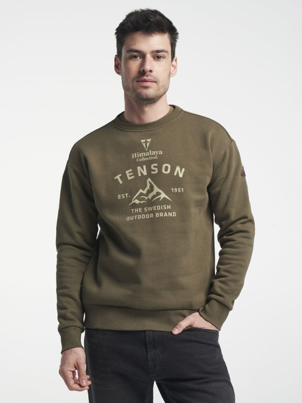 Tenson Pánska mikina TENSON Himalaya Crew M khaki
