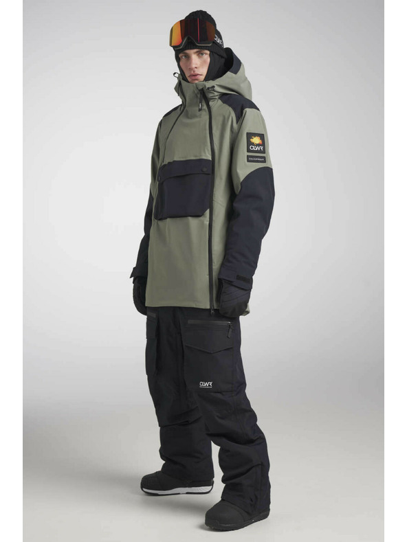 Tenson Pánska Snowboardová bunda Colourwear Foil M Sivozelená