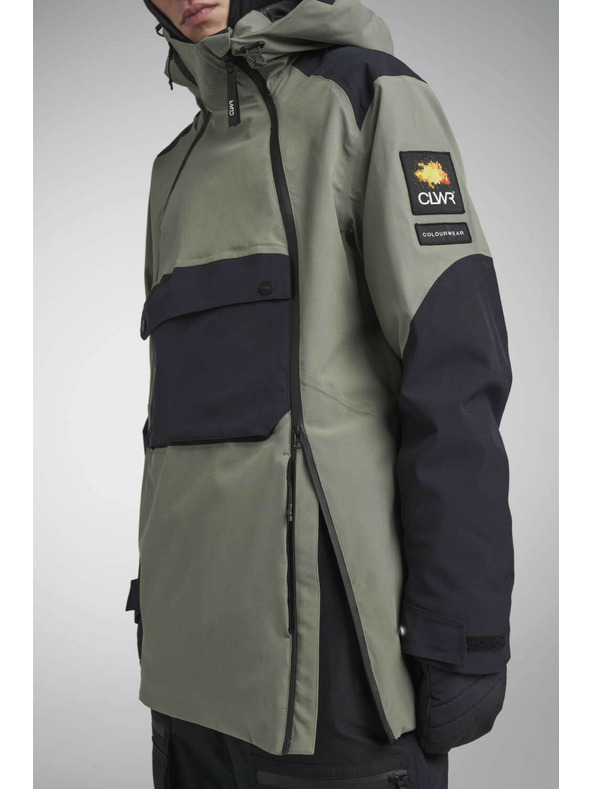 Tenson Pánska Snowboardová bunda Colourwear Foil M Sivozelená