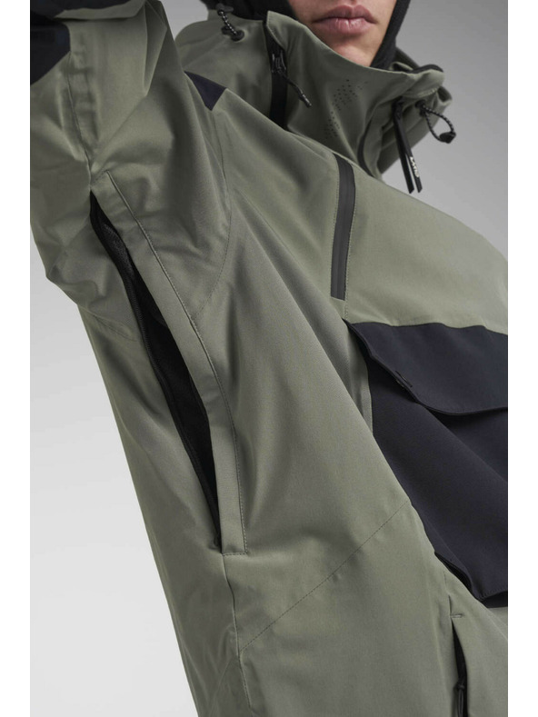 Tenson Pánska Snowboardová bunda Colourwear Foil M Sivozelená