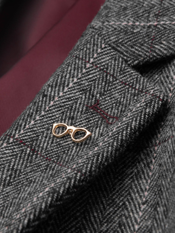 Ombre Clothing Ozdobná kovová spona na okuliare zlatá zlatá Ombre Oblečenie