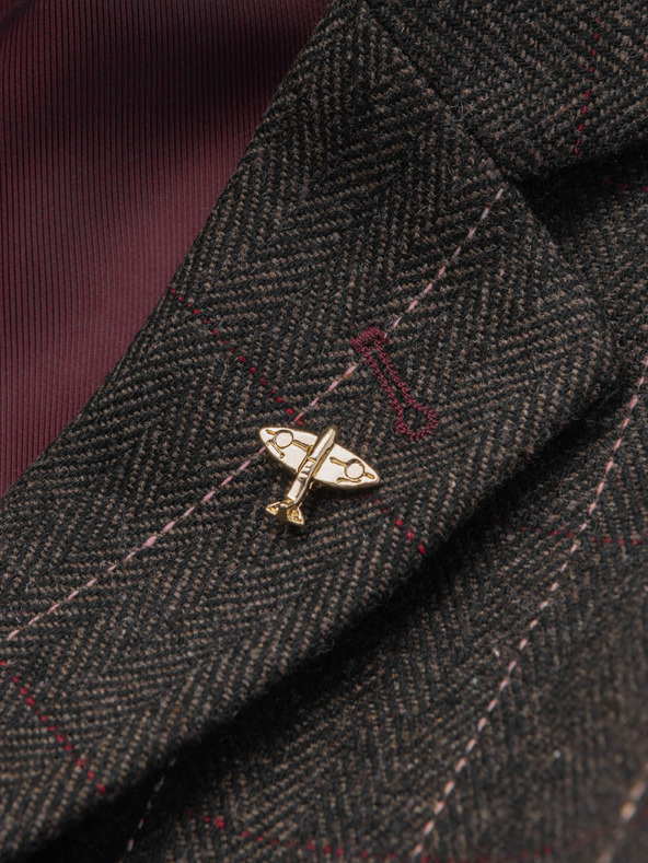 Ombre Clothing Ozdobná kovová spona na šaty malá hladká zlatá Oblečenie Ombre