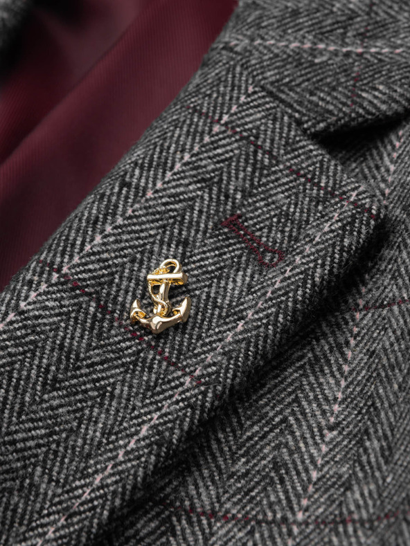 Ombre Clothing Ozdobná kovová spona na šaty zlatá Ombre oblečenie