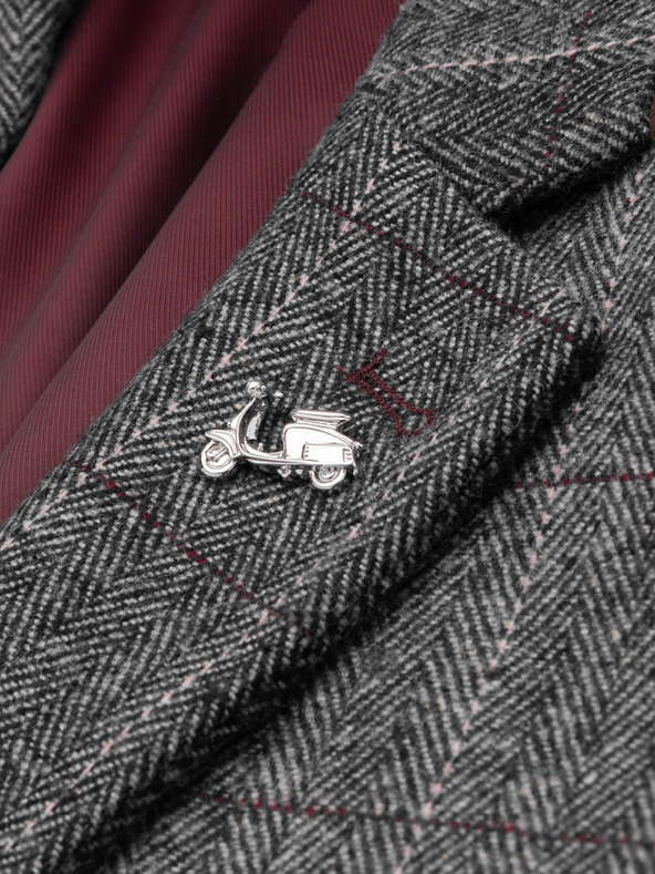 Ombre Clothing Ozdobná kovová spona na šaty strieborná Ombre Clothing