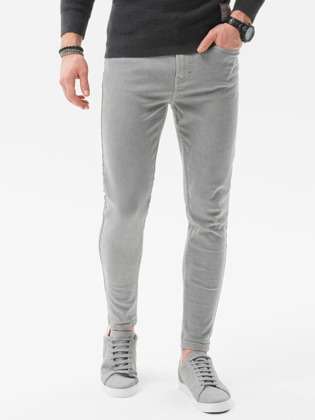 Ombre Clothing Šedé pánske džínsy Ombre Clothing P1058