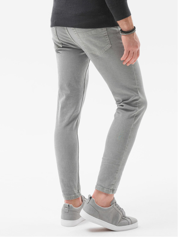 Ombre Clothing Šedé pánske džínsy Ombre Clothing P1058