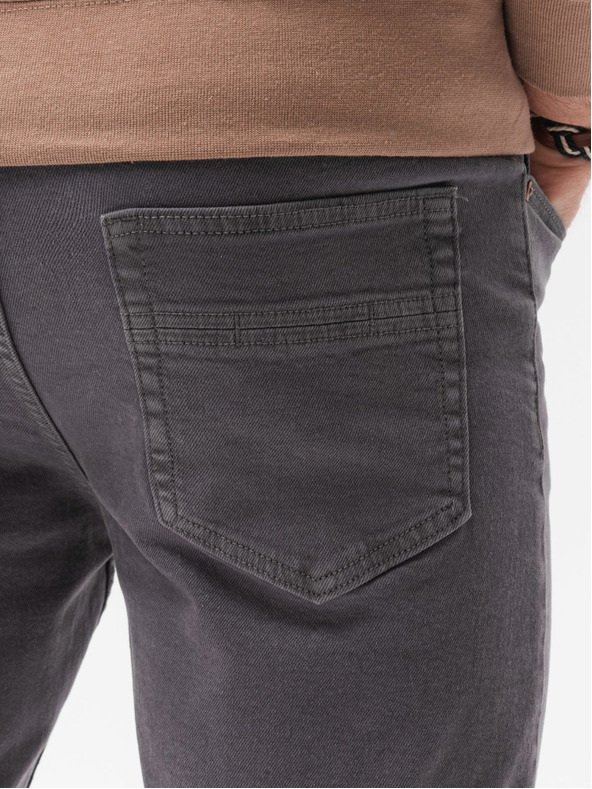 Ombre Clothing Tmavosivé pánske džínsy Ombre Clothing P1058