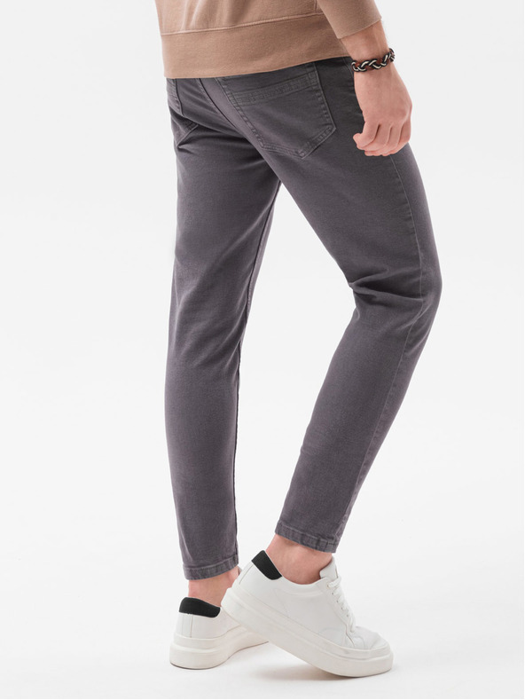 Ombre Clothing Tmavosivé pánske džínsy Ombre Clothing P1058