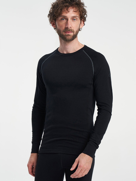 Tenson Pánske funkčné tričko s dlhým rukávom TENSON Himalaya Baselayer Merino Top M čierne