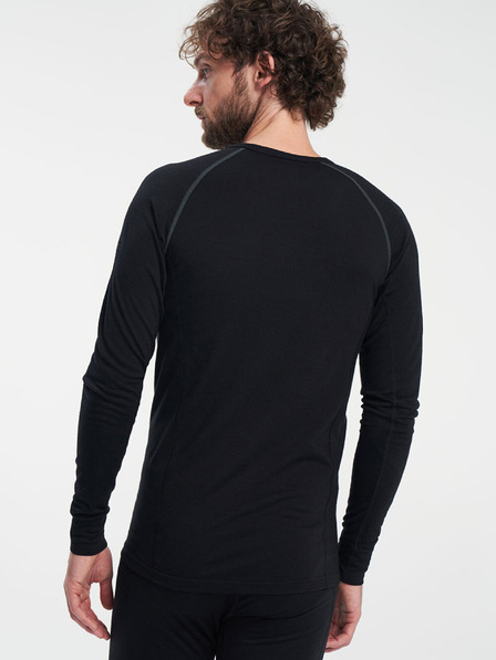 Tenson Pánske funkčné tričko s dlhým rukávom TENSON Himalaya Baselayer Merino Top M čierne
