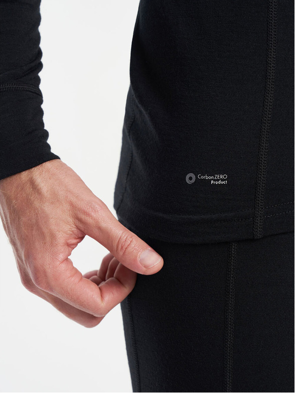 Tenson Pánske funkčné tričko s dlhým rukávom TENSON Himalaya Baselayer Merino Top M čierne