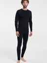 Tenson Pánske funkčné tričko s dlhým rukávom TENSON Himalaya Baselayer Merino Top M čierne