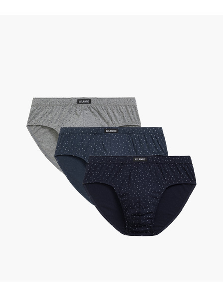 Atlantic Pánske klasické slipy ATLANTIC 3Pack - viacfarebné Veľkosť: