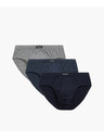 Atlantic Pánske klasické slipy ATLANTIC 3Pack - viacfarebné Veľkosť: