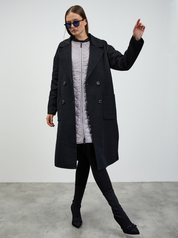 ZOOT.lab Šedá dámska prešívaná predĺžená bunda ZOOT.lab Patty