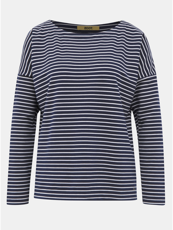 ZOOT.lab Tmavomodrá dámska pruhovaná základná mikina ZOOT.lab Maja