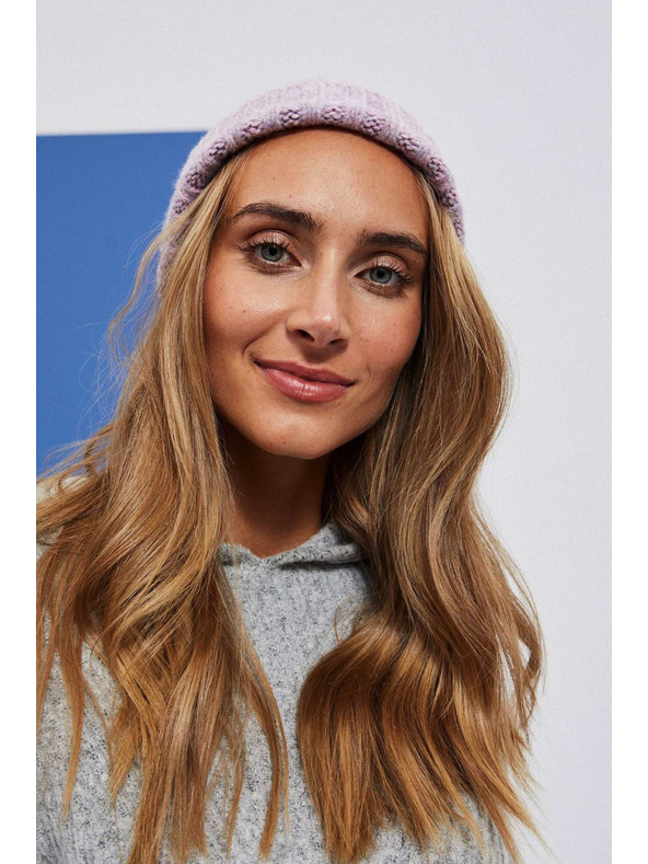 Moodo Svetlo ružová dámska čiapka Moodo