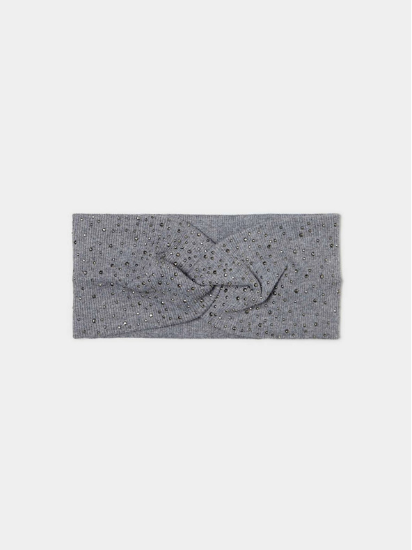 Moodo Sivá dámska lesklá čelenka Moodo