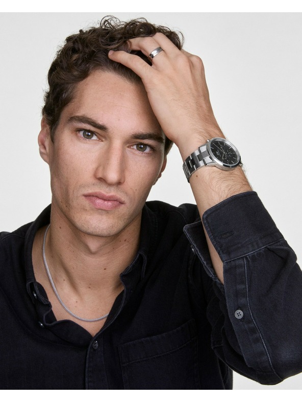 Daniel Wellington Strieborný oceľový retiazka Daniel Wellington Mesh DW00401098