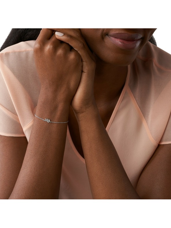 Fossil Dámsky strieborný náramok Fossil JFS00484040