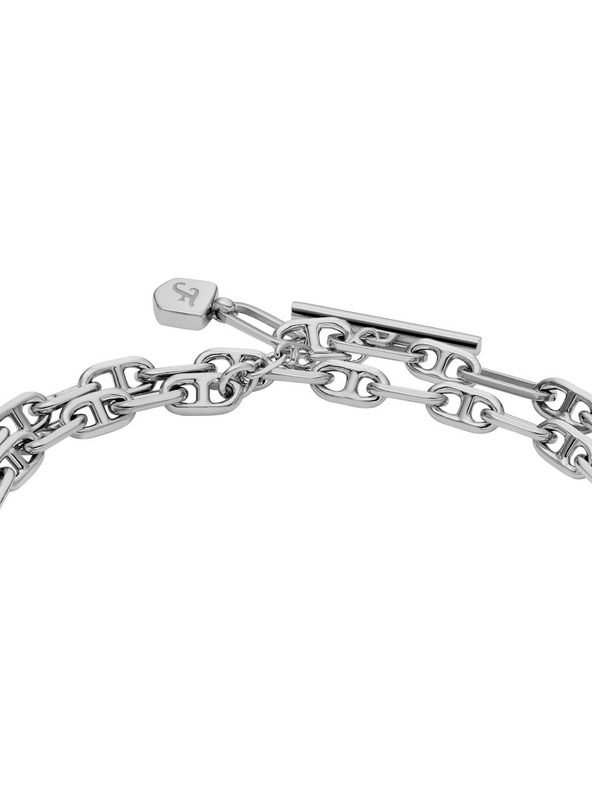 Fossil Dámsky dvojitý oceľový náramok Fossil D-Link JA7245040