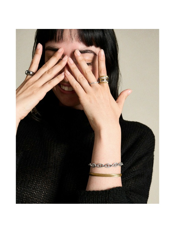 Fossil Dámsky oceľový náramok Fossil D-Link JA7244040