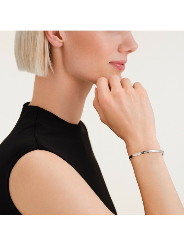 Rosefield Rosefield dámsky pevný náramok rhodiovaný JBSCS-J1038