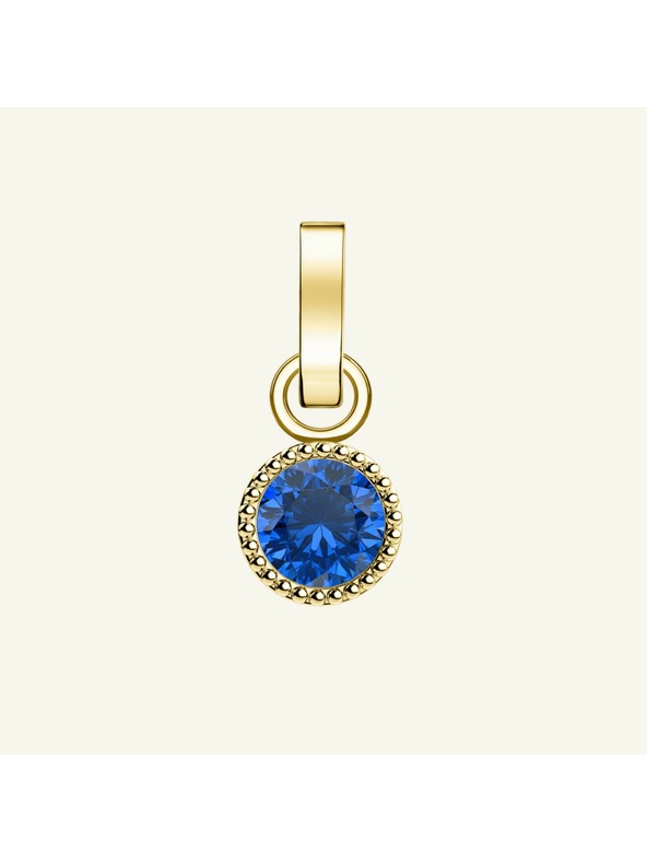 Rosefield Rosefield prívesok zlatej farby Birthstone September farba