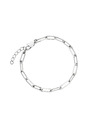 Rosefield Rosefield náramok striebornej farby Hammered Chain JBHCS-J596