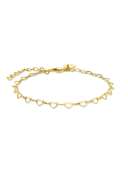 Rosefield Rosefield náramok v zlatej farbe Heart Chain JBHCG-J682