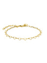 Rosefield Rosefield náramok v zlatej farbe Heart Chain JBHCG-J682