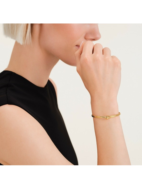 Rosefield Rosefield dámsky pevný náramok pozlátený JBSKG-J1061