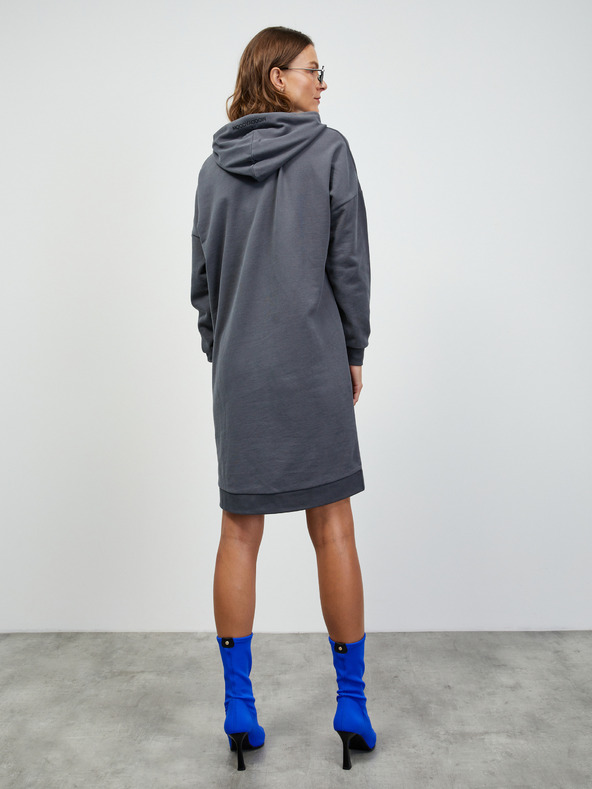 ZOOT.lab Šedá dámska mikina s kapucňou základné šaty ZOOT.lab Dove
