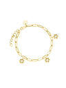 Rosefield Rosefield náramok vo zlatej farbe Daisy Flower JBDFG-J674