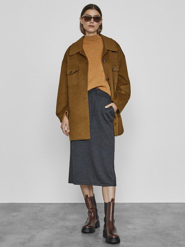 ZOOT.lab Šedá dámska pletená midi sukňa METROOPOLIS by ZOOT.lab Barny