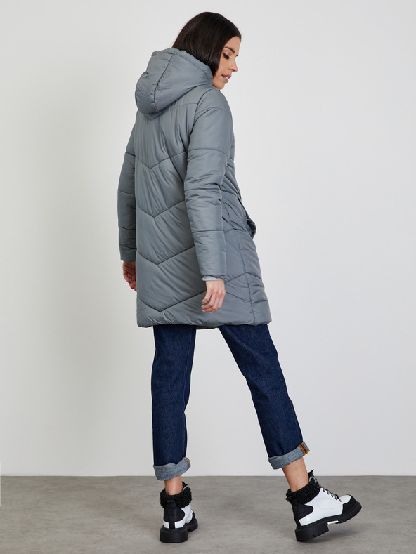 ZOOT.lab Šedý dámsky prešívaný kabát ZOOT.lab