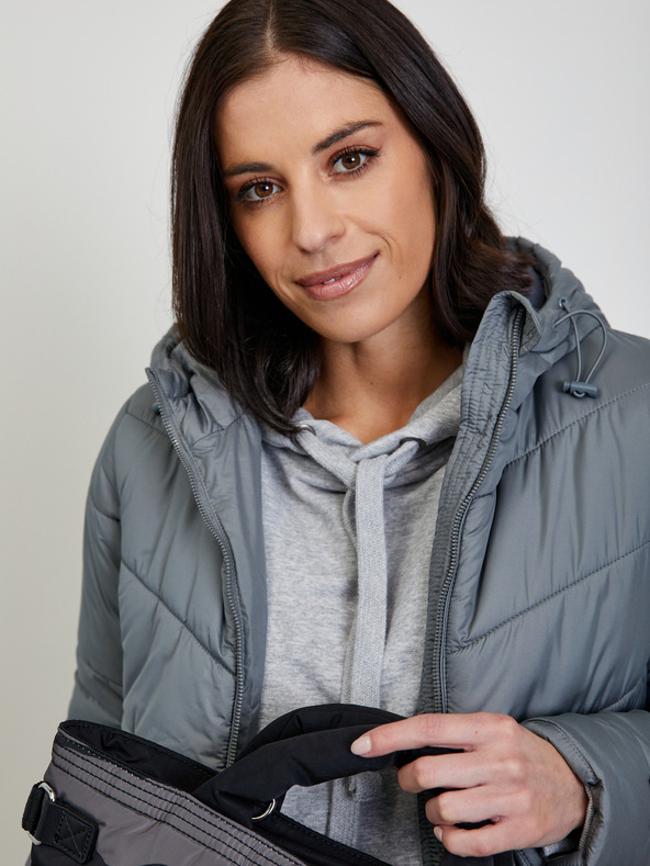 ZOOT.lab Šedý dámsky prešívaný kabát ZOOT.lab