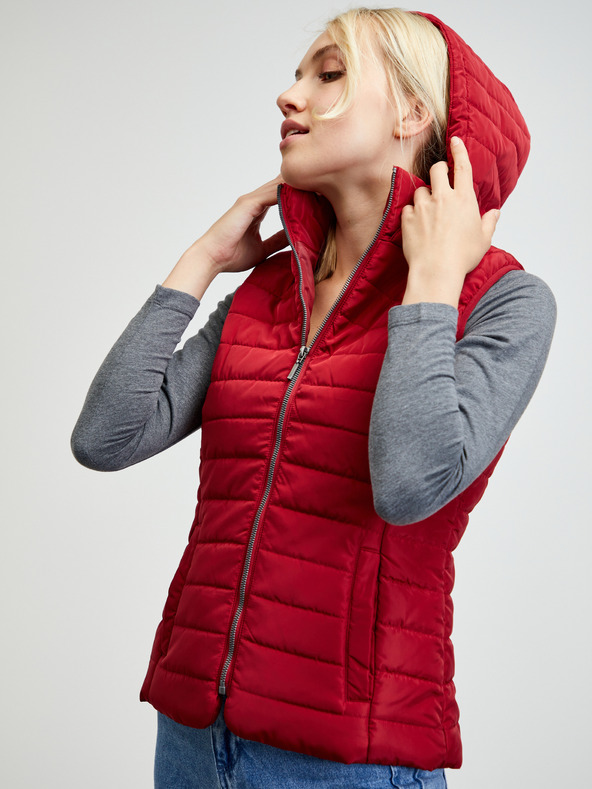 ZOOT.lab Červená dámska prešívaná vesta ZOOT.lab