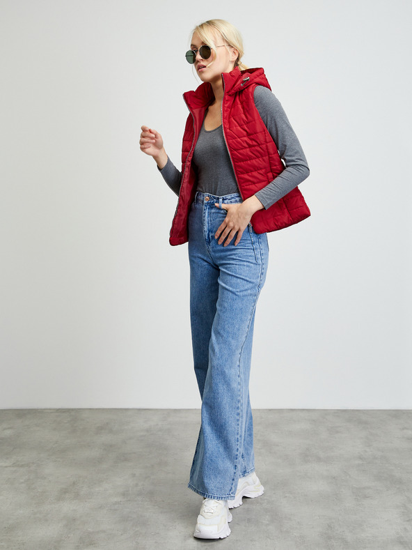 ZOOT.lab Červená dámska prešívaná vesta ZOOT.lab