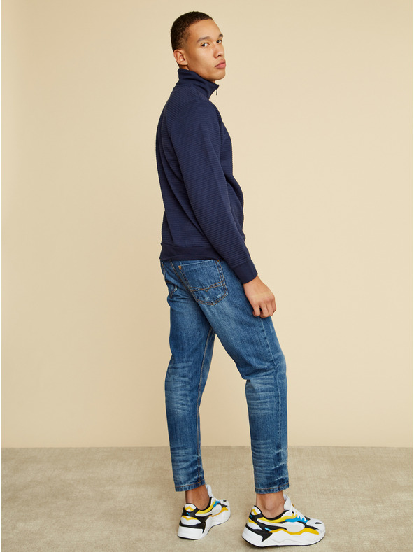 ZOOT.lab Tmavomodrá pánska mikina ZOOT.lab Malvin