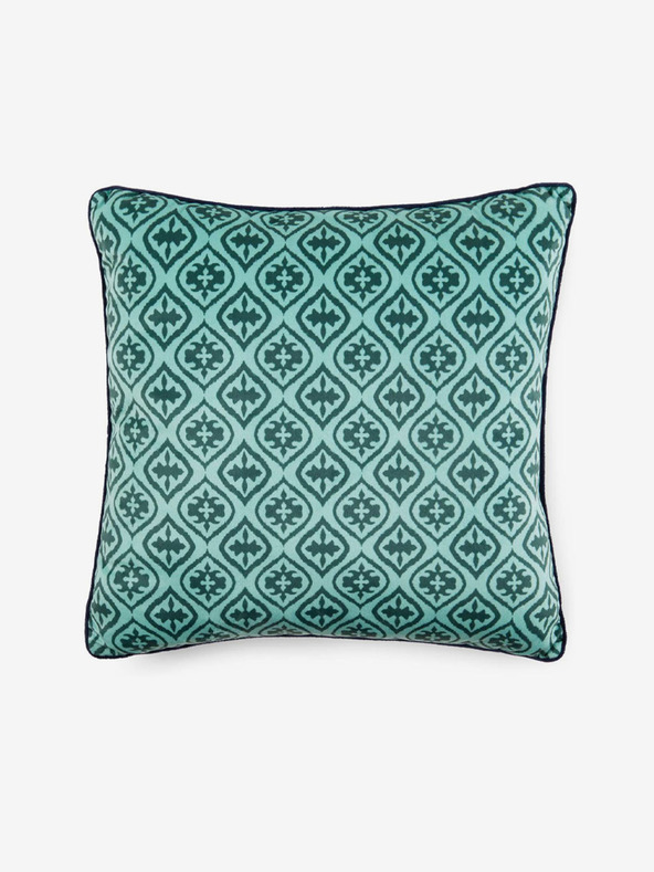 Home 48 x 48 cm - zelený vzorovaný obojstranný vankúš s výplňou Hip Bedding Yukon