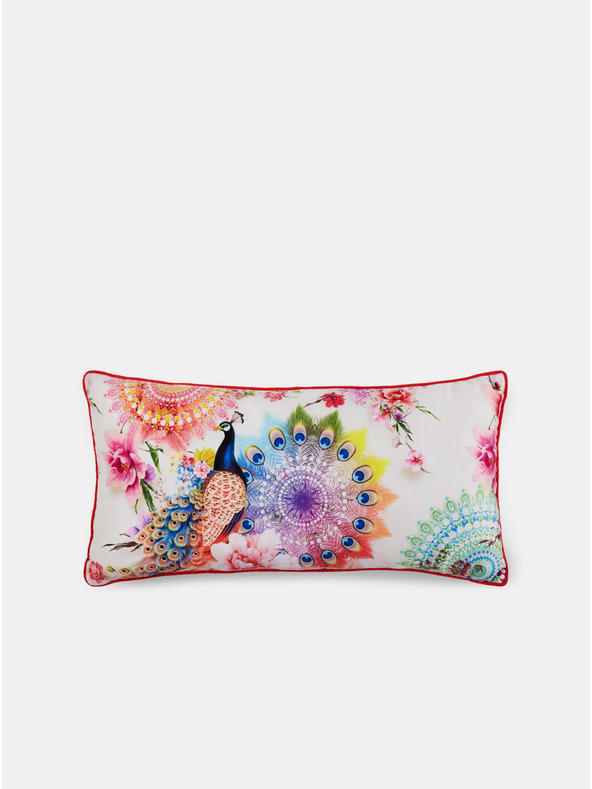 Home 60 x 30 cm - krémový vzorovaný obojstranný vankúš s výplňou Hip Bedding Bengta