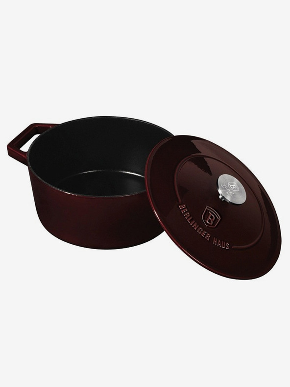 Berlingerhaus Pekáč liatinový s pokrievkou 24 cm Burgundy Line BERLINGERHAUS
