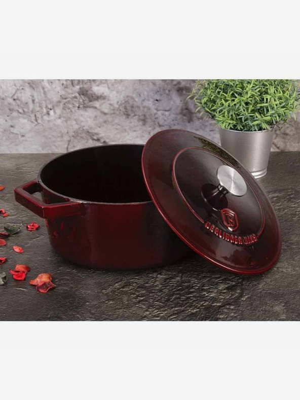 Berlingerhaus Pekáč liatinový s pokrievkou 24 cm Burgundy Line BERLINGERHAUS