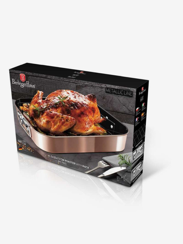 Berlingerhaus Zapekacia misa s mriežkou Rosegold Metallic Line BERLINGERHAUS