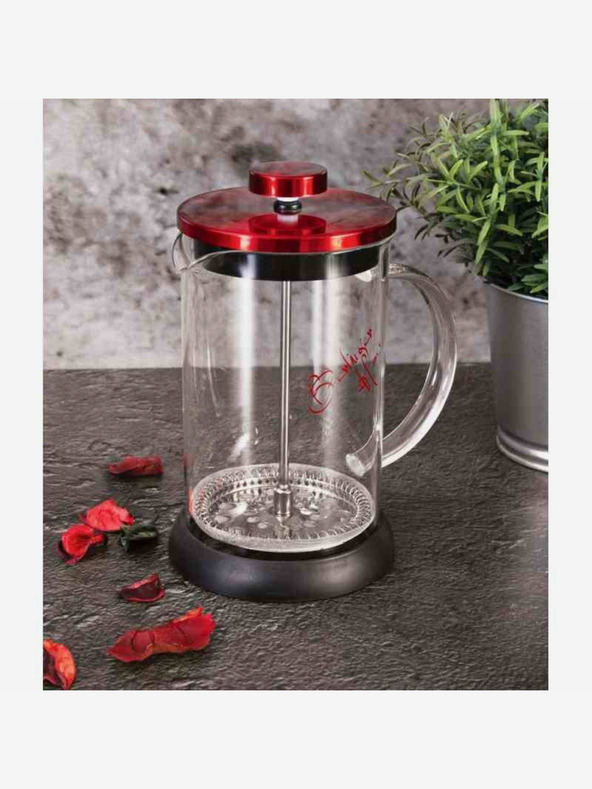 Berlingerhaus Kanvica na čaj a kávu French Press 600 ml Burgundy Metallic Line BERLINGERHAUS