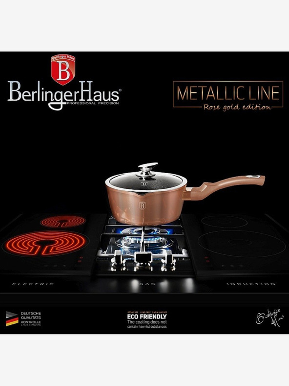 Berlingerhaus Rendlík s pokrievkou s mramorovým povrchom 16 cm Rosegold Metallic Line BERLINGERHAUS