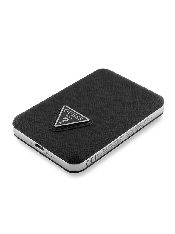 Guess Guess PU Grained Triangle Logo MagSafe Powerbank 5000mAh Black