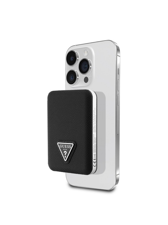 Guess Guess PU Grained Triangle Logo MagSafe Powerbank 5000mAh Black